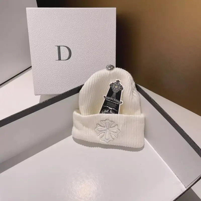 Chrome hearts beanie — white colorway — USFans Spreadsheet photo
