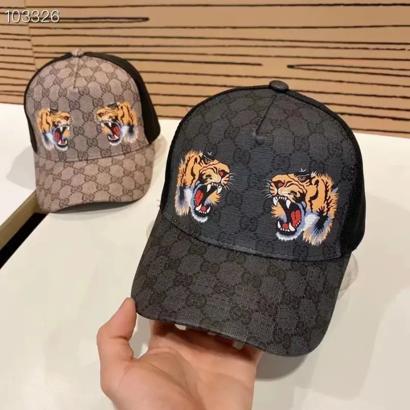 Gucci Caps — Double Tiger Head Black colorway — USFans Spreadsheet photo