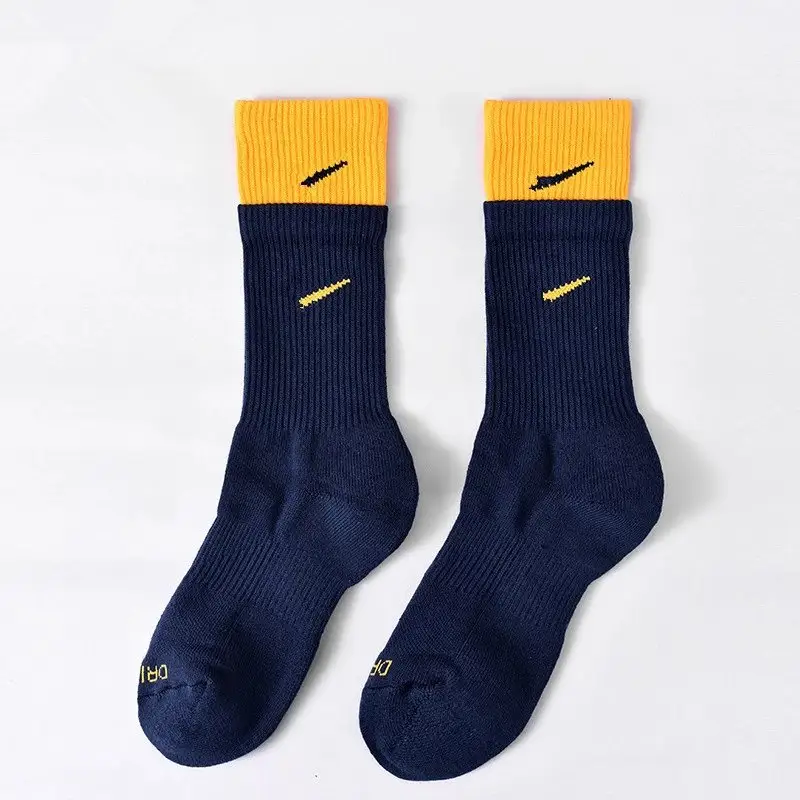 Nike Socks — [high tube] navy blue-yellow colorway — USFans Spreadsheet photo