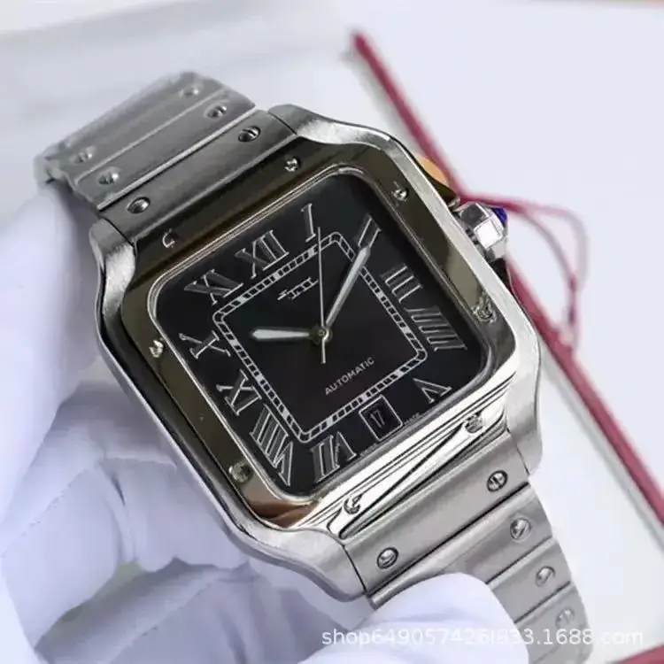 Cheap Cartier Santos 41mm — black face colorway — USFans Spreadsheet photo