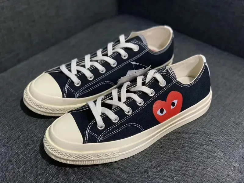 Converse Basic And CDG — Black love low help colorway — Kakobuy Spreadsheet photo