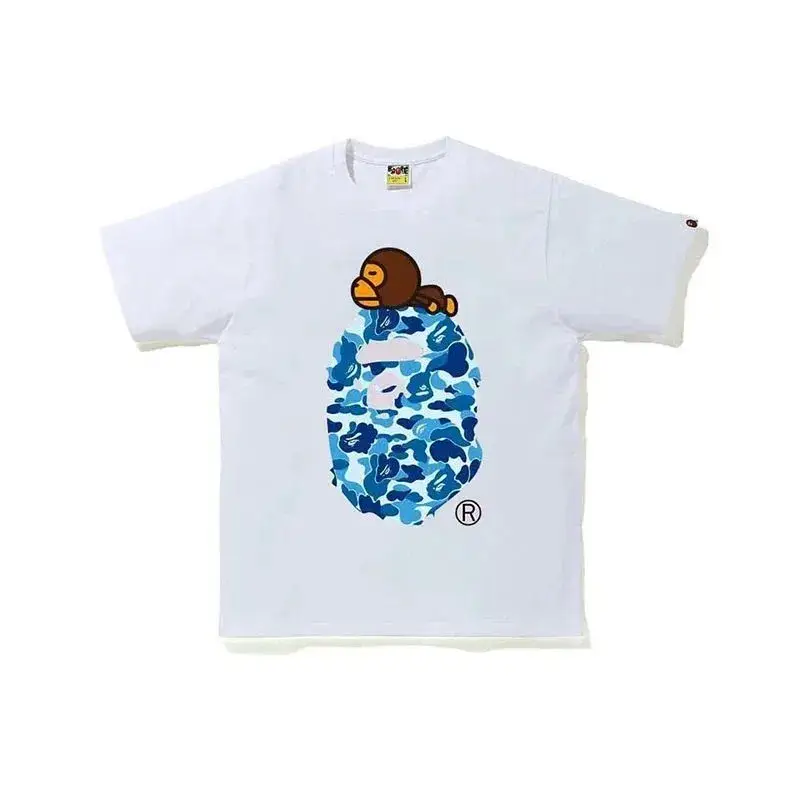 Bape Milo T-Shirts — 048 White Blue colorway — Kakobuy Spreadsheet photo