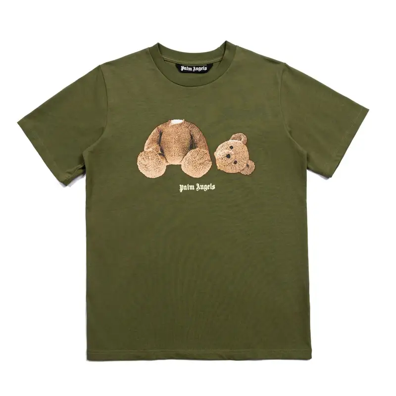 Palm Angels Monogram NY Spray Tee — 667 green colorway — USFans Spreadsheet photo