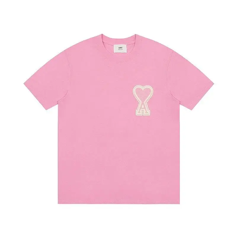 Ami Paris T-Shirts With Big Logo — Rose Pink colorway — USFans Spreadsheet photo