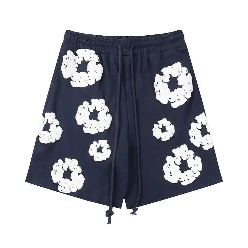 Denim Tears Short Set (Grey & Navy & Black) — sapphire blue colorway — USFans Spreadsheet photo
