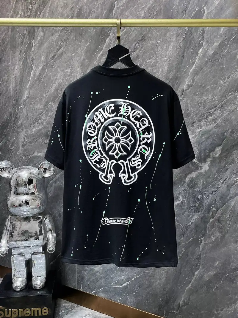 Chrome Hearts Leather Tee — 8783 luminous black colorway — USFans Spreadsheet photo