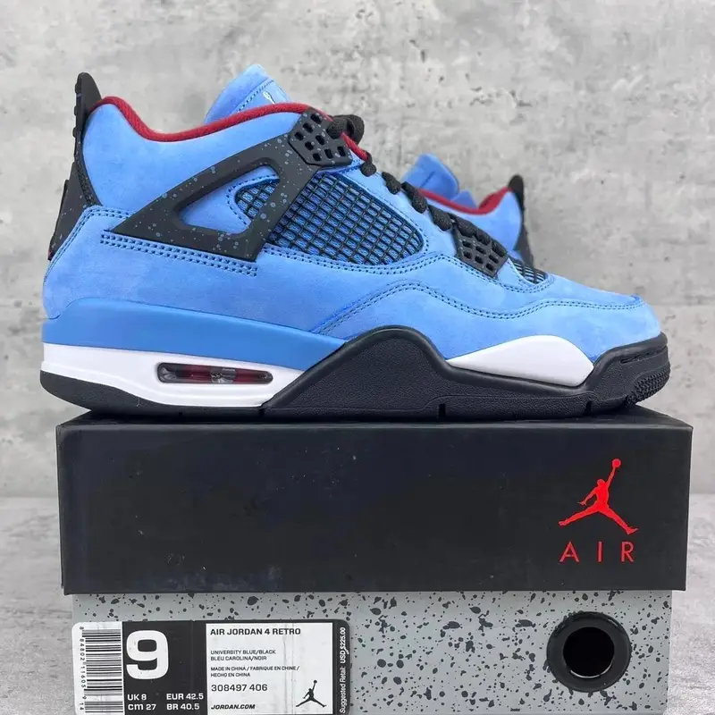 Jordan 4 Manila — Ts ice blue suede 308497-406 colorway — USFans Spreadsheet photo