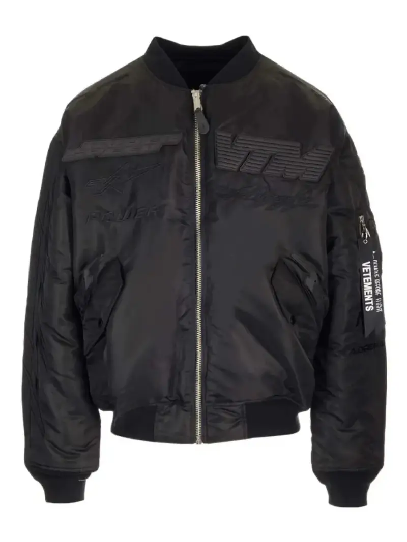 Vetements Racing Bomber Jacket — black colorway — USFans Spreadsheet photo