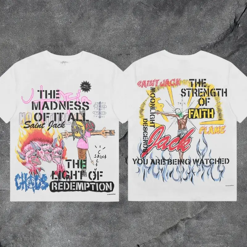 Travis Scott Tee 69cw — White 3204 colorway — Kakobuy Spreadsheet photo