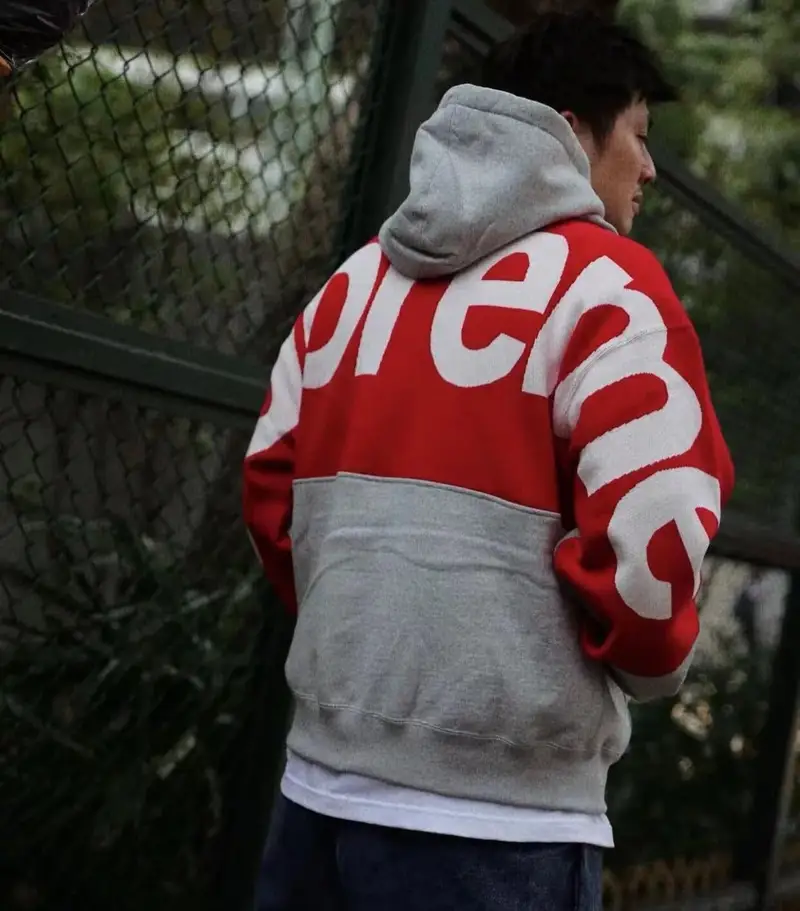 Supreme Hoodie — Grey colorway — USFans Spreadsheet photo
