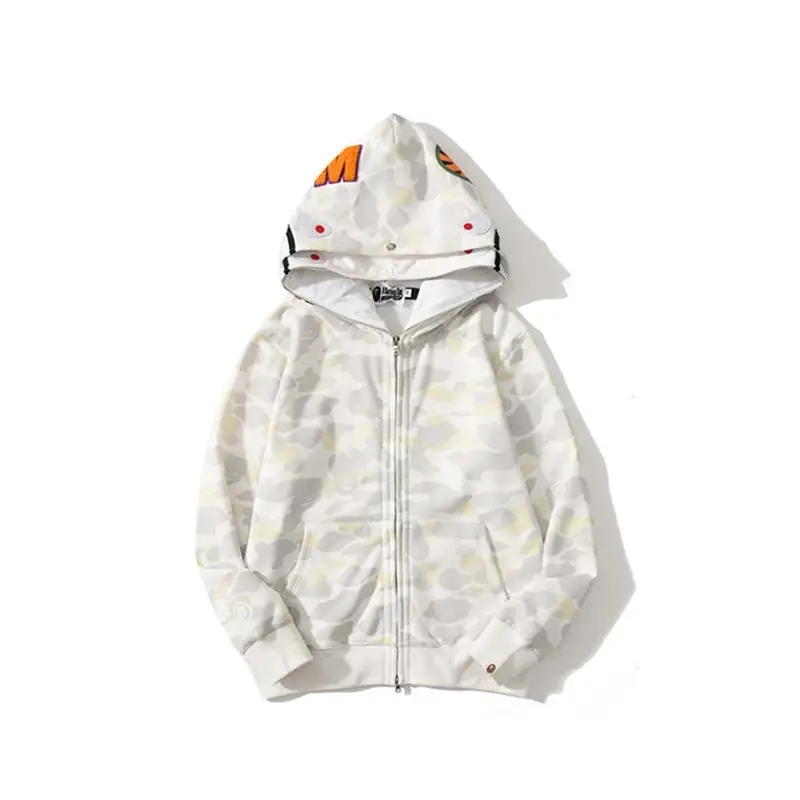 Bape Shark Hoodie — 8802 Double Cap White colorway — USFans Spreadsheet photo