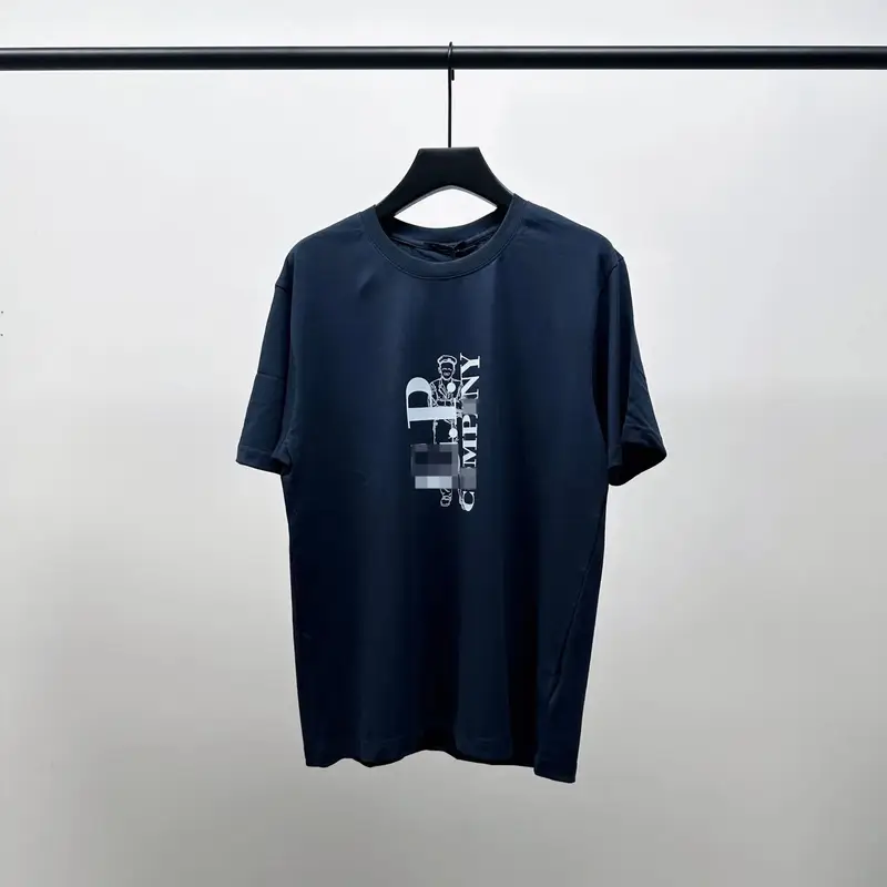 CP Company Logo T-Shirt — 9010 sapphire blue colorway — Kakobuy Spreadsheet photo