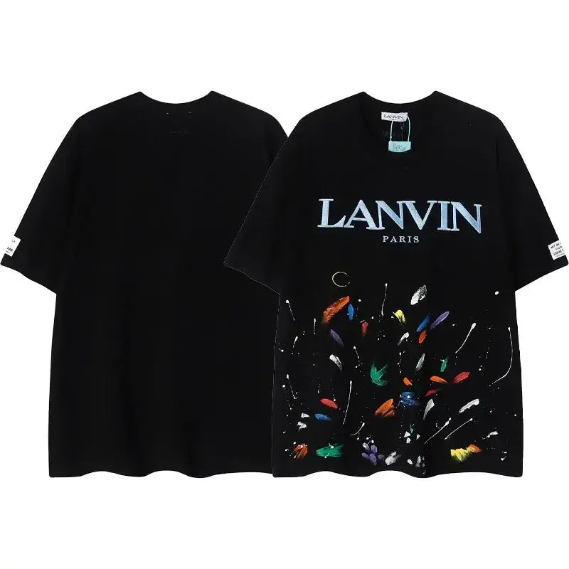 Gallery Dept T-Shirts — 57 Black [splash ink embroidery]] colorway — USFans Spreadsheet photo
