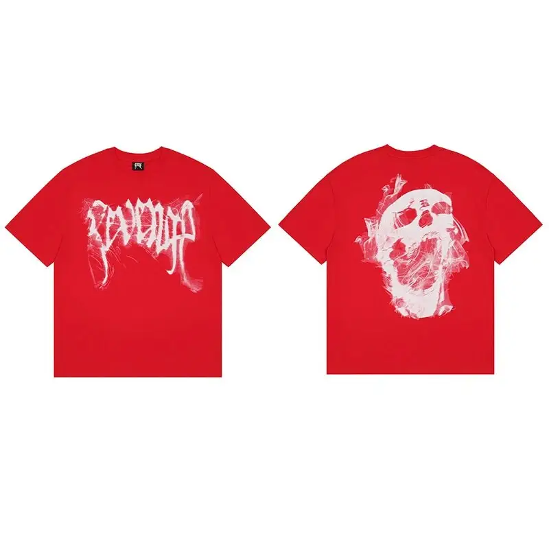 Revenge T-Shirts — Red smoke colorway — Kakobuy Spreadsheet photo