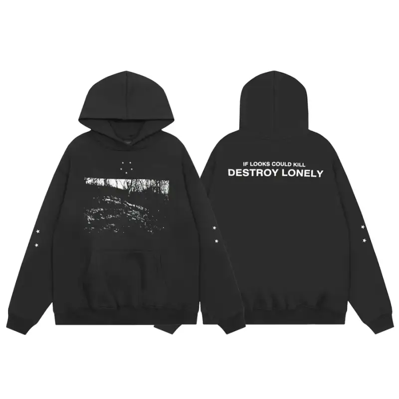 Destroy Lonely NFS Hoodie — Black colorway — USFans Spreadsheet photo