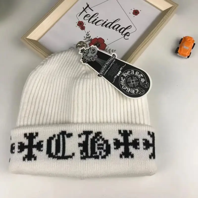 Chrome hearts beanie — White 2 colorway — USFans Spreadsheet photo