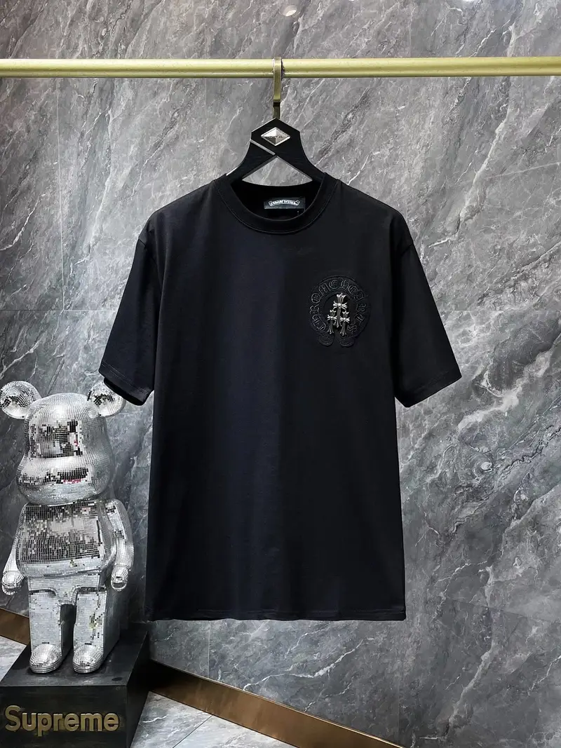 Chrome Hearts Leather Tee — 8769 black colorway — USFans Spreadsheet photo