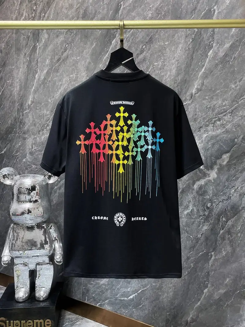 Chrome Hearts Leather Tee — 8781 black colorway — USFans Spreadsheet photo