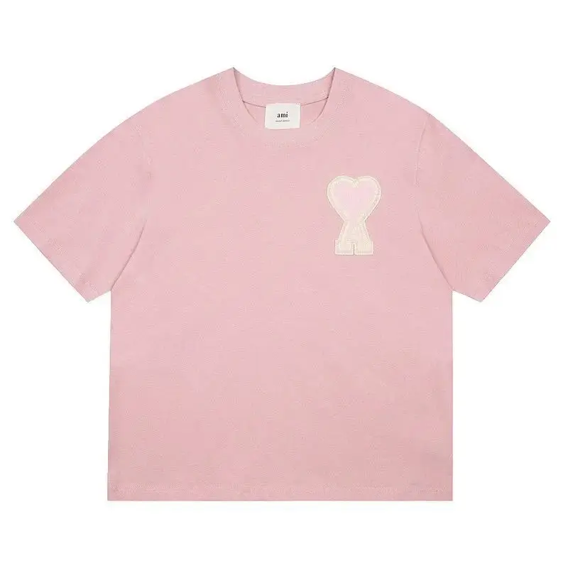 Ami Paris T-Shirts With Big Logo — Skin Pink colorway — USFans Spreadsheet photo