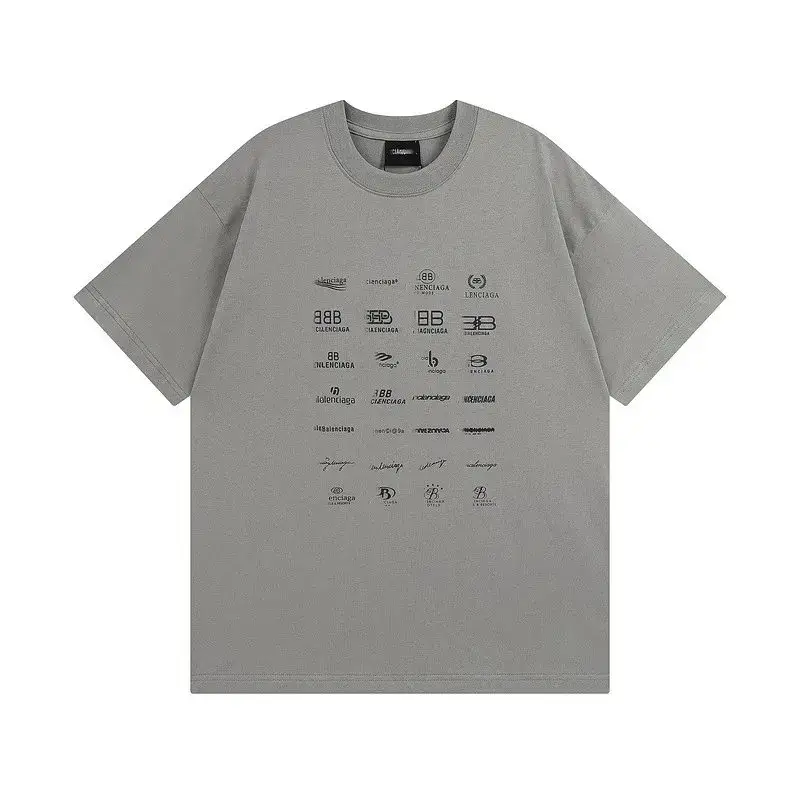 Balenciaga Archives Logo T-Shirt — Smoke Grey colorway — USFans Spreadsheet photo