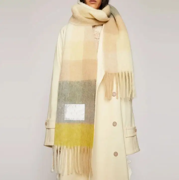 Acne Studios Scarf — Pale yellow colorway — USFans Spreadsheet photo