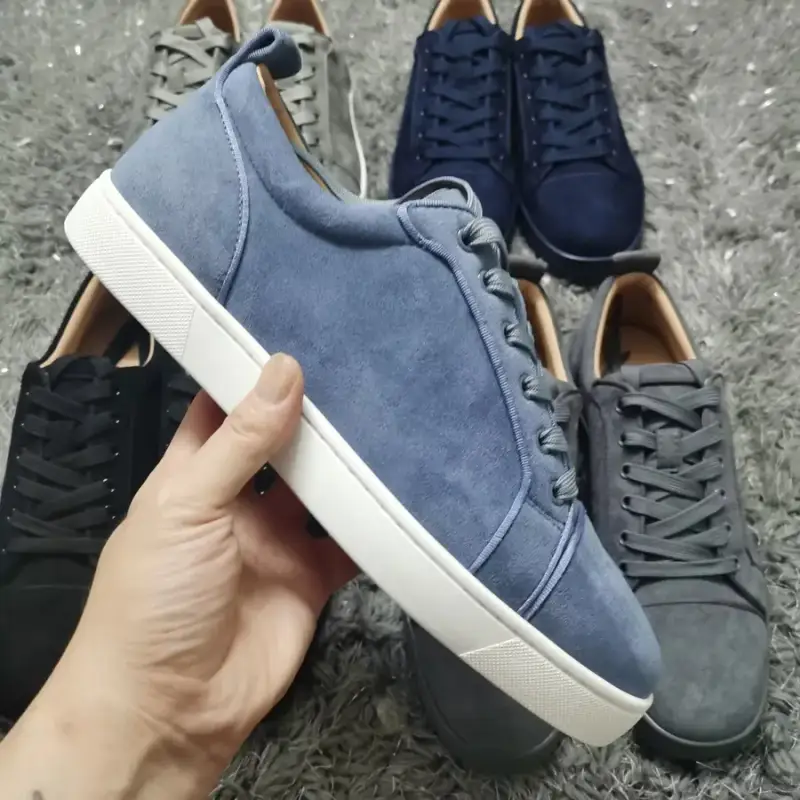 Navy Christian Louboutin Shoes — sky blue colorway — Kakobuy Spreadsheet photo