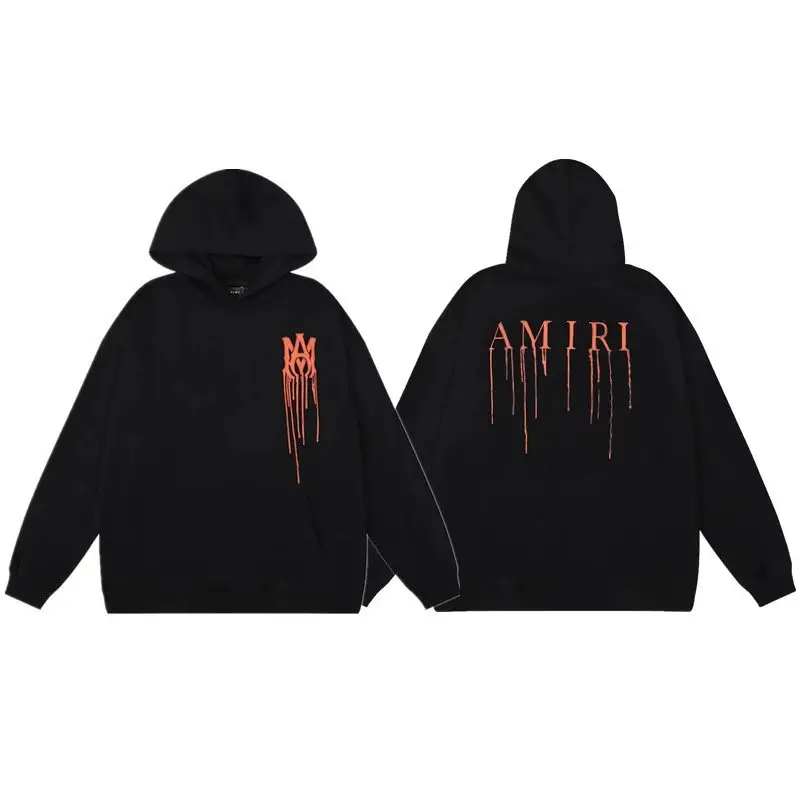 Amiri Paint Splatter Hoodie — 859 black colorway — USFans Spreadsheet photo