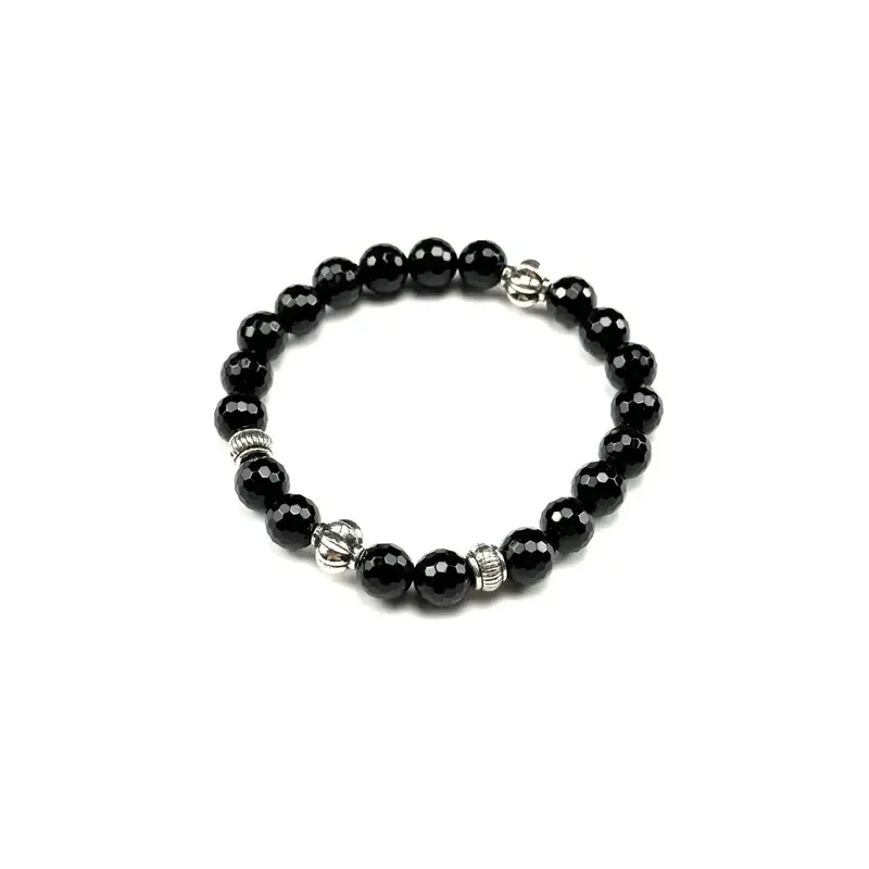 Chrome Hearts Beat Bracelet — Cut black agate colorway — USFans Spreadsheet photo