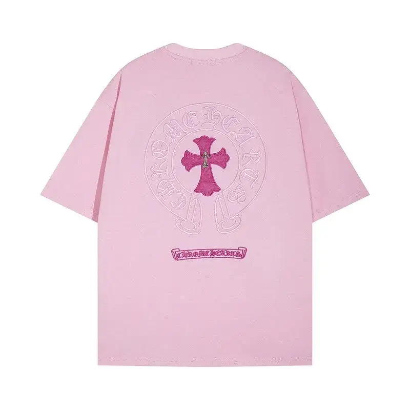 Chrome Hearts T-Shirts — Pink colorway — USFans Spreadsheet photo