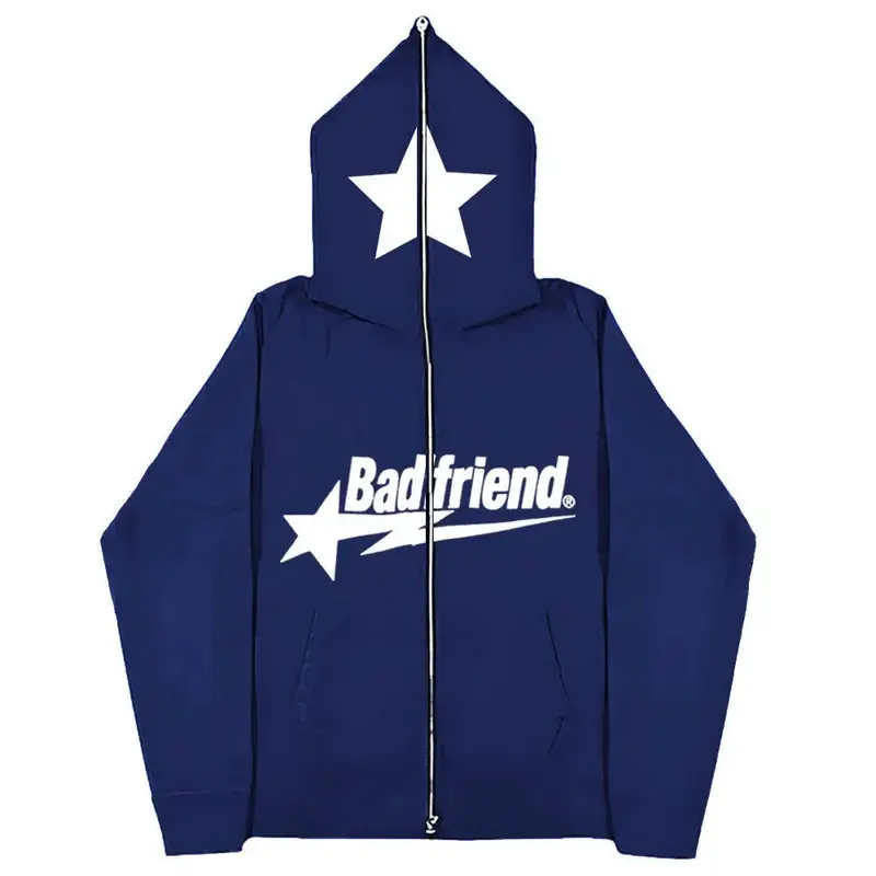 Badfriend Hoodie — navy blue colorway — USFans Spreadsheet photo