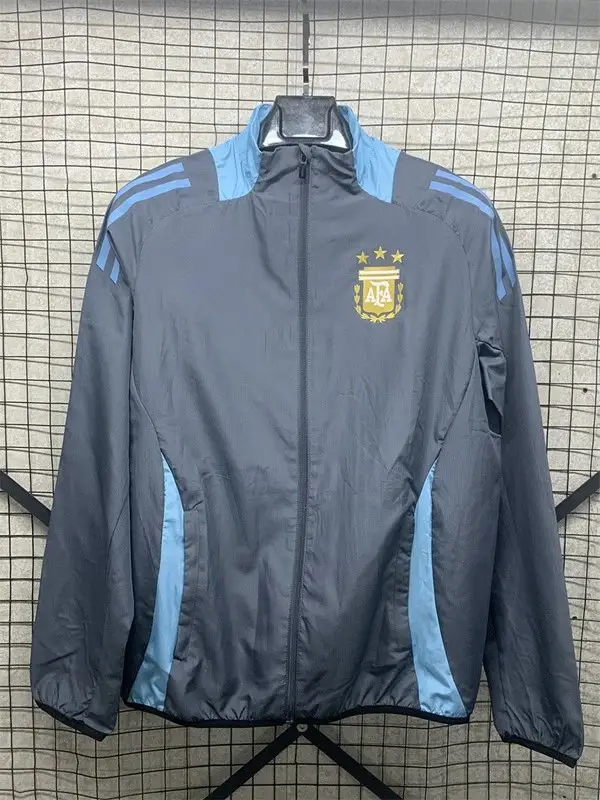 Vintage Jersey Hoodie Zip — Argentina single-sided silicone windbrea colorway — Kakobuy Spreadsheet photo