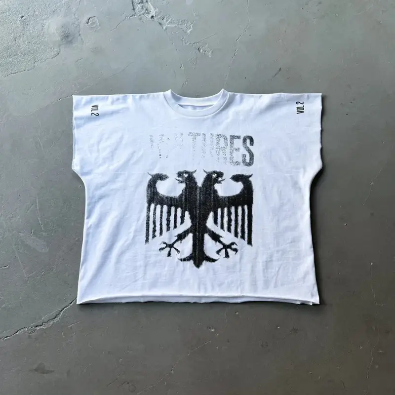 Yeezy T-shirts — white vulture colorway — Kakobuy Spreadsheet photo