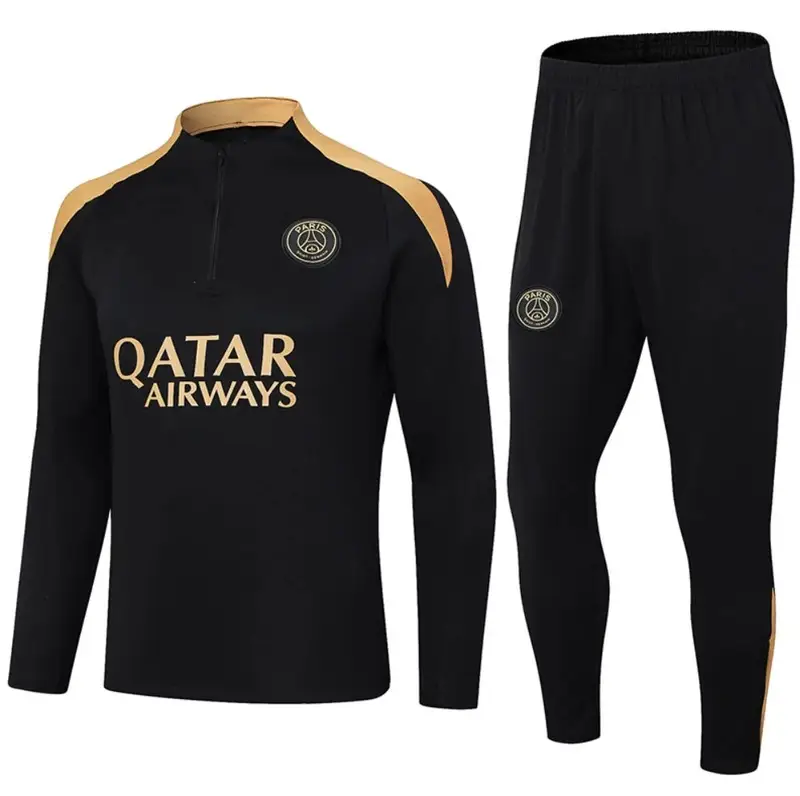 Football Set Tracksuit — 2425 Paris Black Yellow colorway — USFans Spreadsheet photo