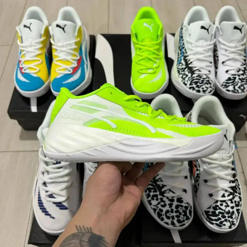 Puma All-Pro Basketball Shoes — green colorway — Kakobuy Spreadsheet photo