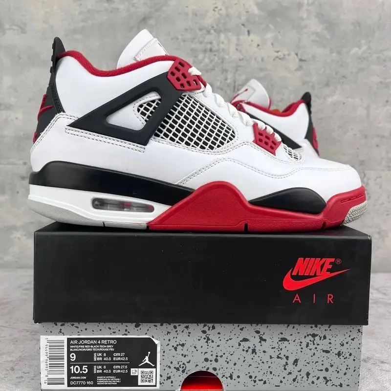 Jordan 4 Manila — Flame Red DC7770-160 colorway — USFans Spreadsheet photo