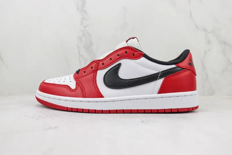 Jordan 1 Low Shoes — Red and white 705329-600 colorway — USFans Spreadsheet photo