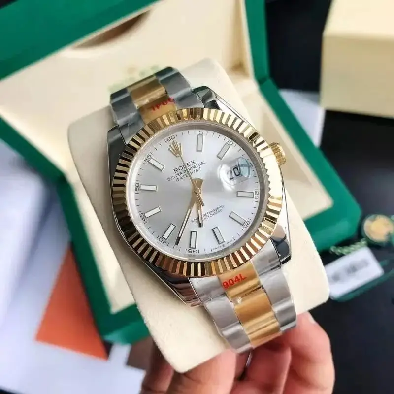 Rolex — Gold and Silver Plate-Three Beads Strap Mineral Reinforced Mirror Glass colorway — USFans Spreadsheet photo