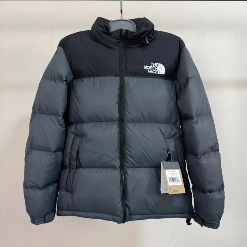 Budget/Best TNF Nuptse Jacket — 96 feather graphite gray colorway — USFans Spreadsheet photo