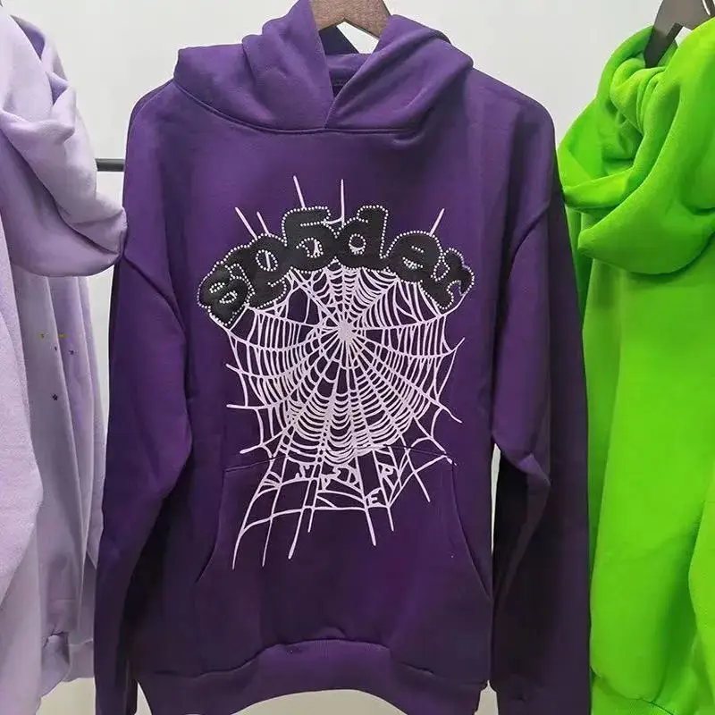 Sp5der Blue Hoodie — purple colorway — USFans Spreadsheet photo