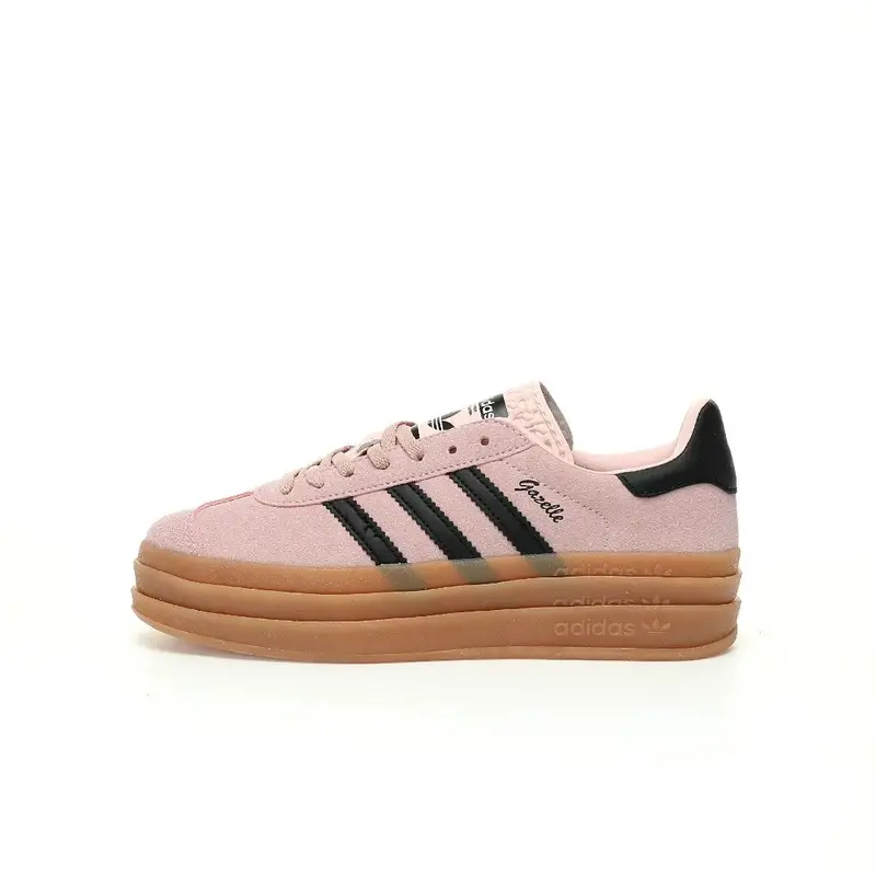 Adidas Originals Gazelle Bold — Rouge powder black raw rubber bottom IE0 colorway — Kakobuy Spreadsheet photo