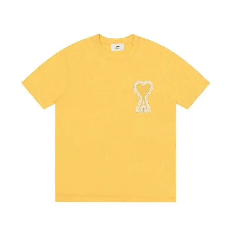 Ami Paris T-Shirts With Big Logo — Egg yellow colorway — USFans Spreadsheet photo