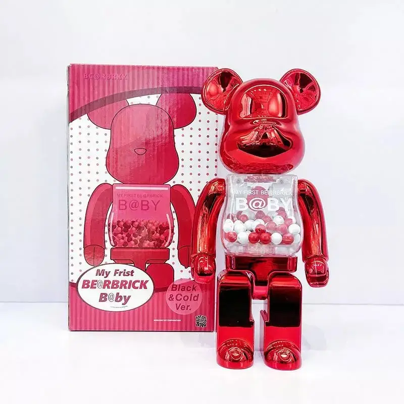 Bearbrick 400% — Qianqiu electroplating red colorway — USFans Spreadsheet photo