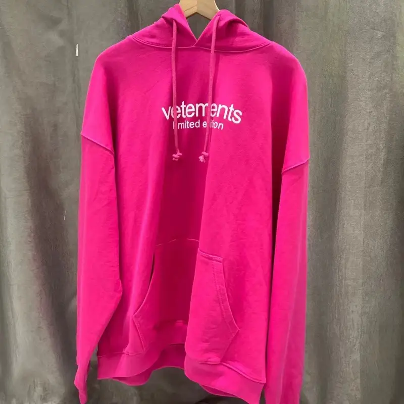 Good Vetements Hoodie — V126 rose red colorway — Kakobuy Spreadsheet photo