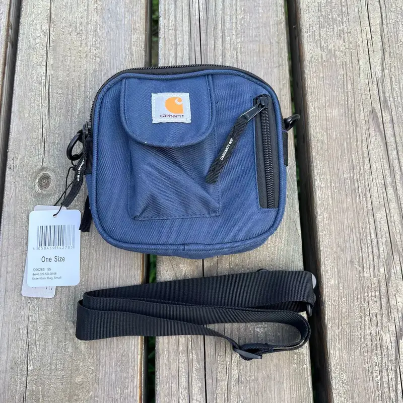 Carhartt Square Shoulder Bag — Pull bone square bag navy blue colorway — USFans Spreadsheet photo