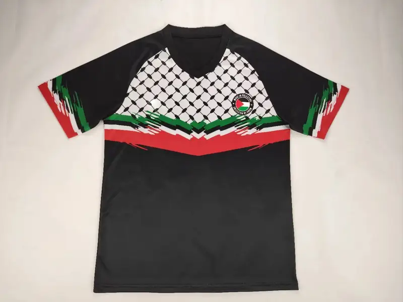 Palestine Jersey — 2425 Palestinian Flower Black colorway — Kakobuy Spreadsheet photo