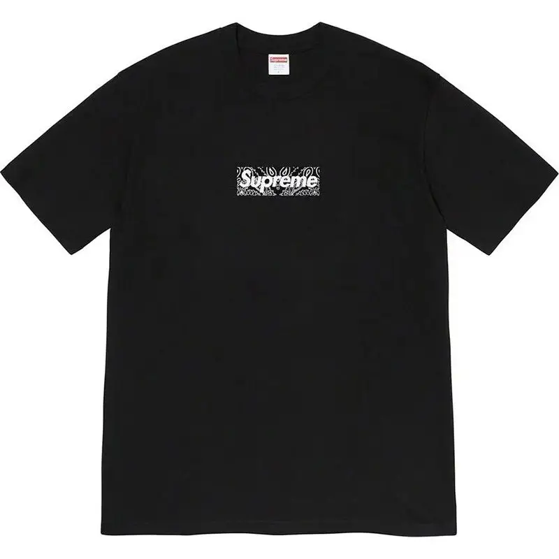 Supreme T-Shirts Cross-Logo — B233 cashew black colorway — Kakobuy Spreadsheet photo