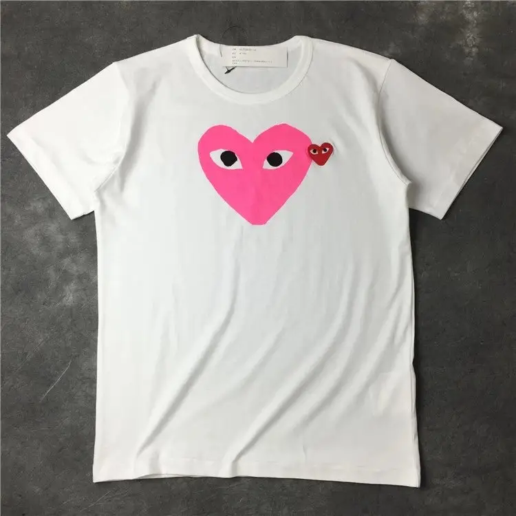 CDG T-Shirts — Pink heart colorway — USFans Spreadsheet photo