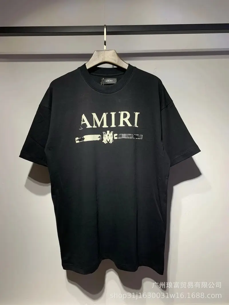 Amiri T-Shirts — 654 black colorway — USFans Spreadsheet photo