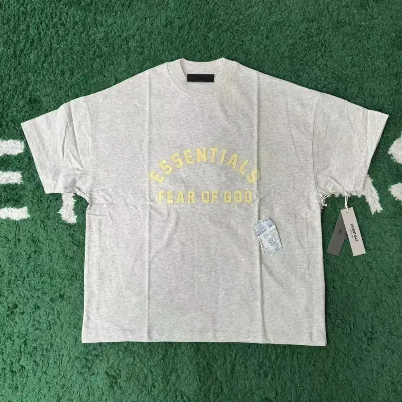 Essentials T-Shirt Short Sleeve — light wheat ash colorway — Kakobuy Spreadsheet photo