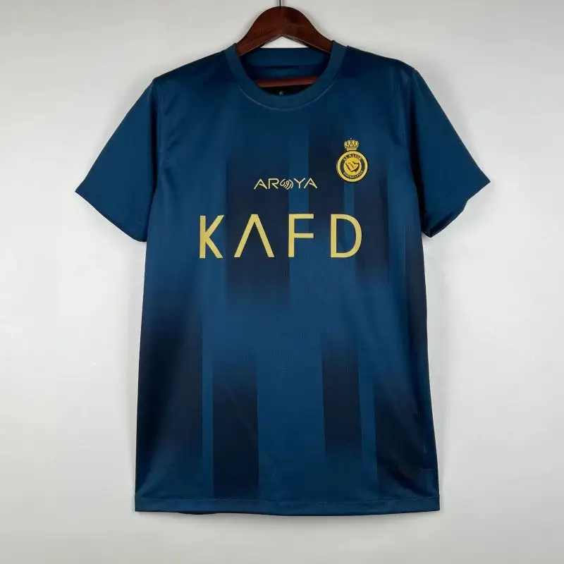 Al-Nassr CR7 Signature Jersey — Fans’ version of Al-Nassr’s away kit colorway — Kakobuy Spreadsheet photo